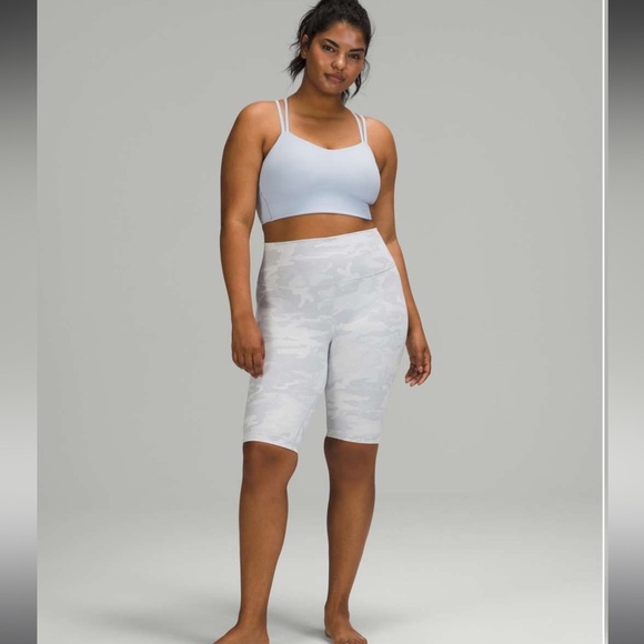 Lululemon Wunder Under Short 10"‎ *Ribbed Camo Jacquard Alpine White Starlight - Picture 3 of 16